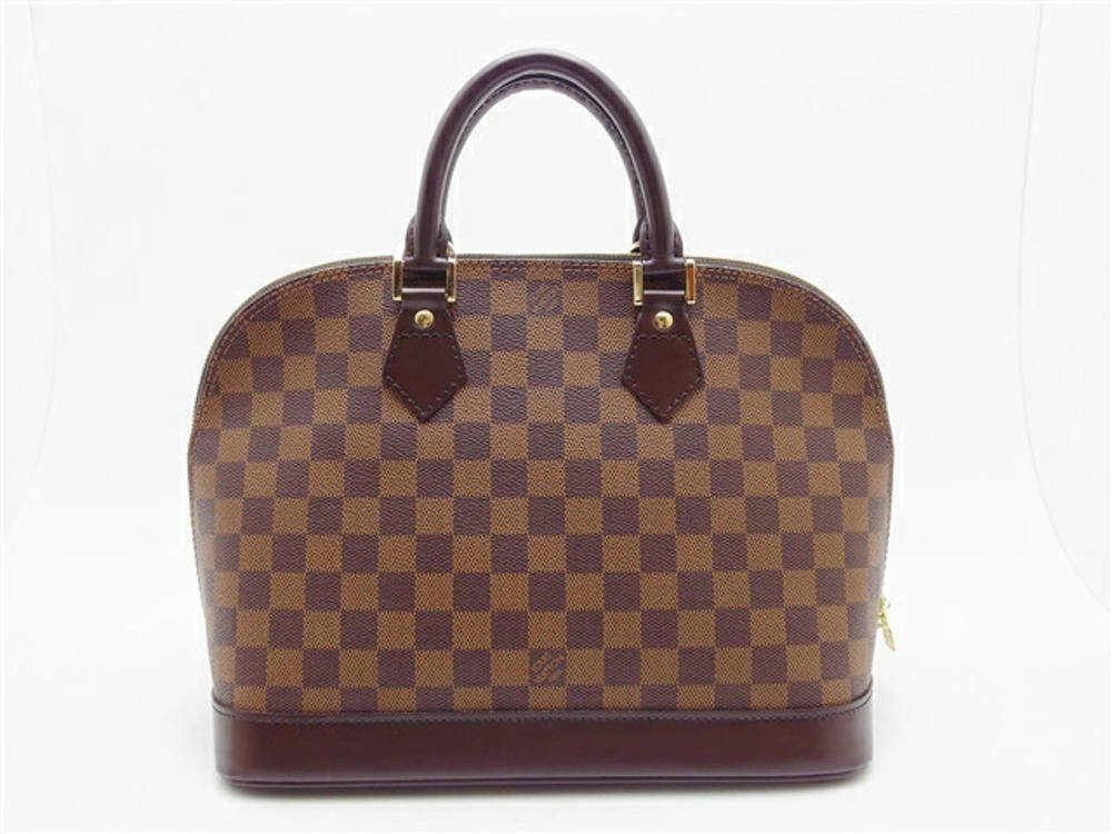 LOUIS VUITTON Alma Handbag Damier Brown